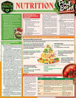 Nutrition - Plant Based Whole Food Diet: A Quickstudy Laminated Reference Guide by Grathwol, Kathleen