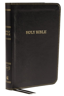 KJV, Thinline Bible, Compact, Imitation Leather, Black, Red Letter Edition by Thomas Nelson