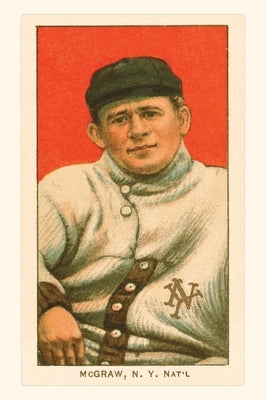 Vintage Journal Early Baseball Card, John McGraw by Found Image Press