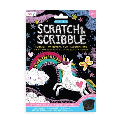 Mini Scratch & Scribble Art Kit: Funtastic Friends by Ooly