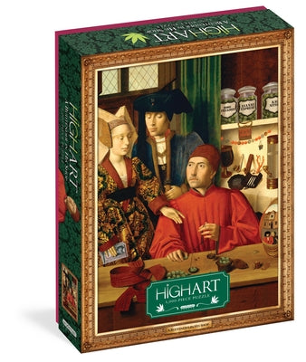 High Art: A Budtender in His Shop 1,000-Piece Puzzle: For Adults Marijuana Humor Painting Parody Gift Jigsaw 26 3/8" X 18 7/8" by Workman Publishing