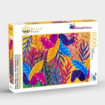 Brain Tree - Colorful Plant 1000 Piece Puzzle for Adults: With Droplet Technology for Anti Glare & Soft Touch by Brain Tree Games LLC