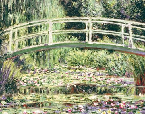 Monet Waterlily Garden Keepsake Boxed Notecards [With 16 4-1/4 X 5-1/2" Note Cards and 17 Sage-Green Envelopes] by Galison