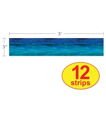 The World of Eric Carle Shades of Blue Straight Bulletin Board Borders by Carson Dellosa Education