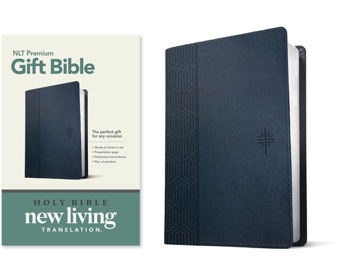 Premium Gift Bible NLT (Red Letter, Leatherlike, Blue) by Tyndale