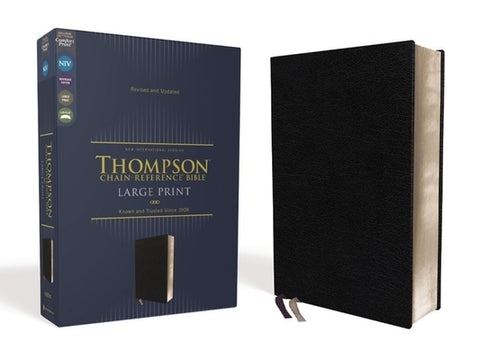 Niv, Thompson Chain-Reference Bible, Large Print, European Bonded Leather, Black, Red Letter, Comfort Print by Thompson, Frank Charles