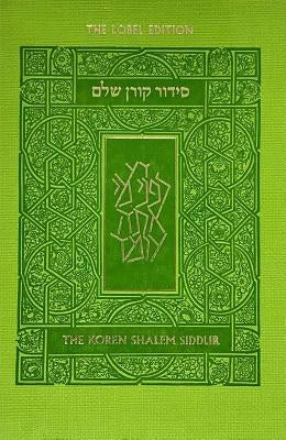 Koren Shalem Siddur with Tabs, Compact, Green by Sacks, Jonathan