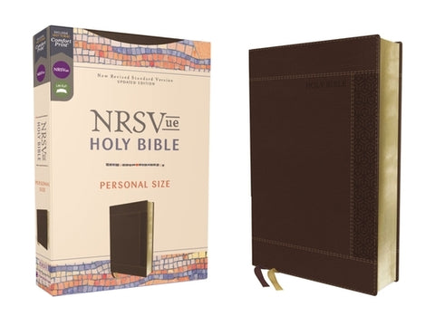 Nrsvue, Holy Bible, Personal Size, Leathersoft, Brown, Comfort Print by Zondervan