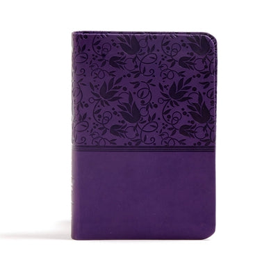 CSB Large Print Compact Reference Bible, Purple Leathertouch by Csb Bibles by Holman