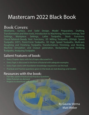 Mastercam 2022 Black Book by Verma, Gaurav