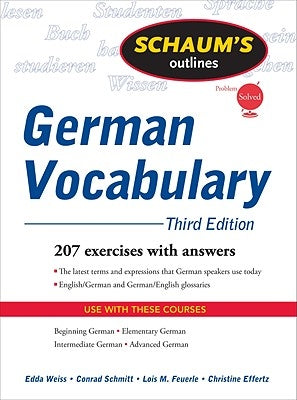 Schaum's Outline of German Vocabulary by Weiss, Edda