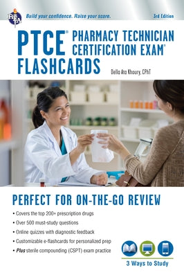 Ptce - Pharmacy Technician Certification Exam Flashcard Ed. Book + Online 3rd. Edition by Khoury, Della Ata