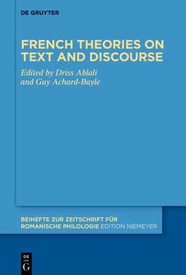 French theories on text and discourse by No Contributor