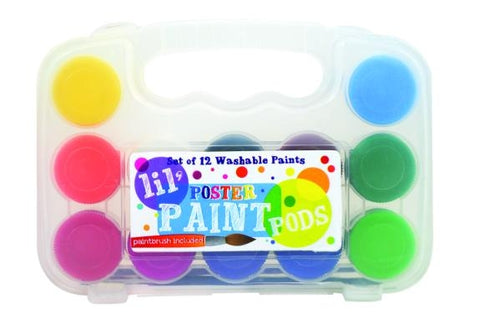 Lil' Paint Pods Poster Paints - Classic Colors (13 PC Set) by Ooly