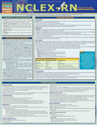Nclex-RN Study Guide: A Quickstudy Laminated Reference Guide by Henry, Julie