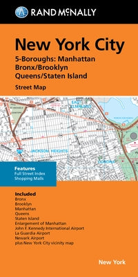 Rand McNally Folded Map: New York City 5 Boroughs Street Map by Rand McNally