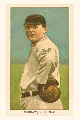 Vintage Journal Early Baseball Card, John McGraw by Found Image Press