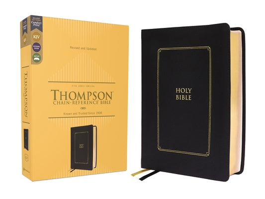 Kjv, Thompson Chain-Reference Bible, Leathersoft, Black, Red Letter, Comfort Print by Thompson, Frank Charles