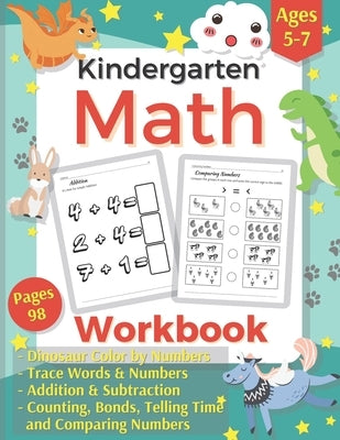 Addition and Subtraction Kindergarten Math Workbook: Activity Book of Learning & Tracing The Words and Number for Preschool Kids and 1st Grade. Maths by Press, Activedu