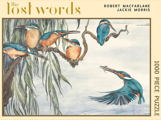 The Lost Words 1000 Piece Jigsaw Puzzle: The Kingfisher by MacFarlane, Robert