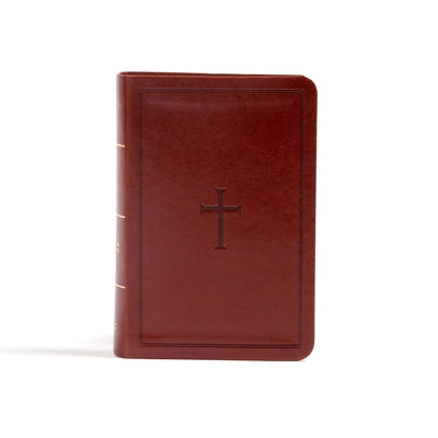 CSB Large Print Compact Reference Bible, Brown Leathertouch by Csb Bibles by Holman