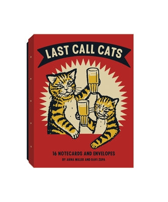 Last Call Cats Notecards [With Envelope] by Miller, Arna