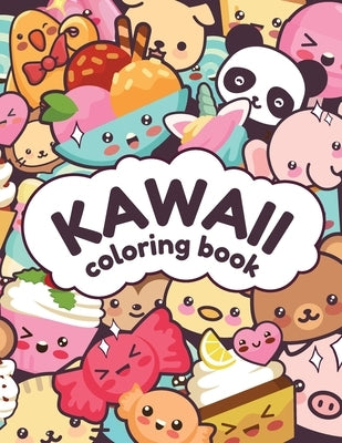 kawaii coloring book: cute japanese style coloring book, happy kuwaii sketch book, cute coloring for kids, adorable gift, it 8,5 × 11 inch 2 by Coloring, Teens