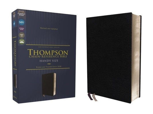 Niv, Thompson Chain-Reference Bible, Handy Size, European Bonded Leather, Black, Red Letter, Comfort Print by Thompson, Frank Charles