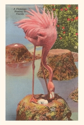 Vintage Journal Flamingo Nesting in Florida by Found Image Press