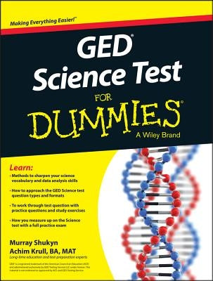 GED Science for Dummies by Shukyn, Murray