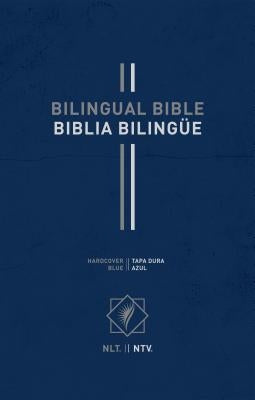 Bilingual Bible / Biblia Bilingüe Nlt/Ntv (Hardcover, Blue) by Tyndale