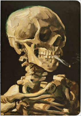 Head of a Skeleton with a Burning Cigarette, Skull, A5 Notebook by Van Gogh, Vincent