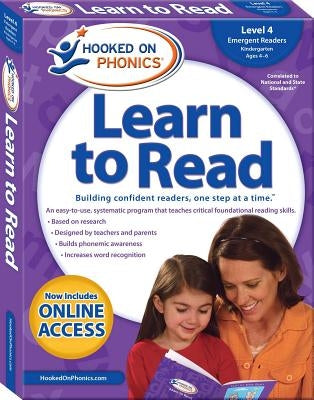 Hooked on Phonics Learn to Read - Level 4, 4: Emergent Readers (Kindergarten Ages 4-6) by Hooked on Phonics