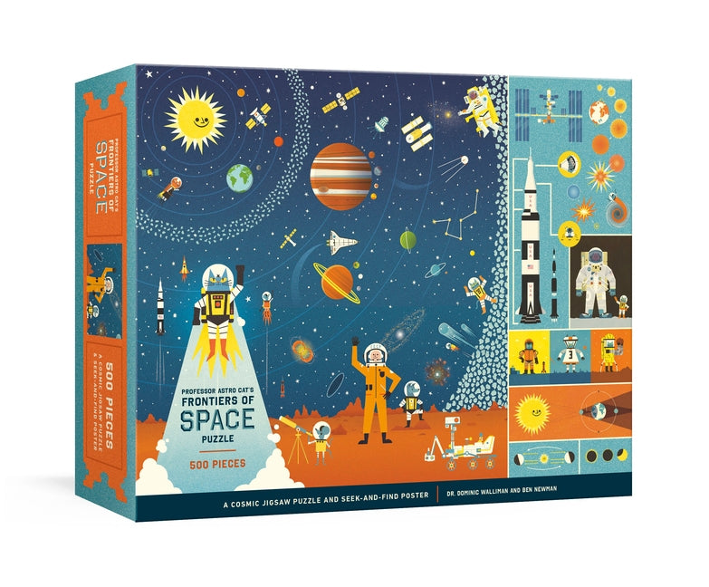 Professor Astro Cat's Frontiers of Space 500-Piece Puzzle: Cosmic Jigsaw Puzzle and Seek-And-Find Poster: Jigsaw Puzzles for Kids by Walliman, Dominic