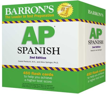 AP Spanish Flashcards, Second Edition: Up-To-Date Review and Practice + Sorting Ring for Custom Study by Paolicchi, Daniel
