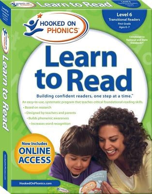 Hooked on Phonics Learn to Read - Level 6, 6: Transitional Readers (First Grade Ages 6-7) by Hooked on Phonics