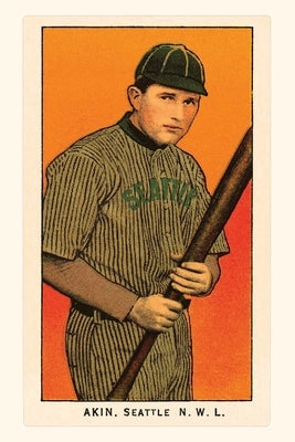 Vintage Journal Early Baseball Card, Akin by Found Image Press