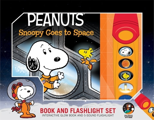 Peanuts: Snoopy Goes to Space Book and 5-Sound Flashlight Set: Book and Flashlight Set [With Flashlight] by Pi Kids