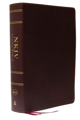 NKJV Study Bible, Bonded Leather, Burgundy, Full-Color, Comfort Print: The Complete Resource for Studying God's Word by Thomas Nelson