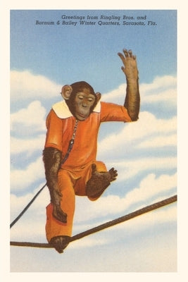 Vintage Journal Chimpanzee, Sarasota, Florida by Found Image Press