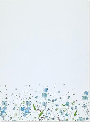 Box Stat Blue Flowers by Peter Pauper Press, Inc