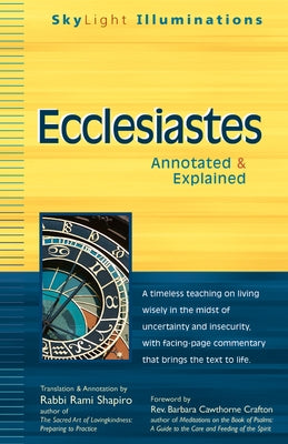 Ecclesiastes: Annotated & Explained by Shapiro, Rami