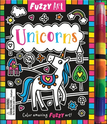 Fuzzy Art Unicorns by Hibbert, Melanie