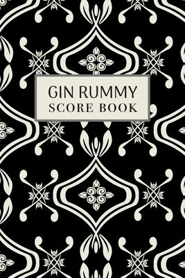 Gin Rummy Score Book: 6x9, 110 pages, Keep Track of Scoring Card Games Black by Co, Ostrich Lane