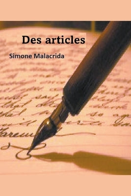 Des articles by Malacrida, Simone