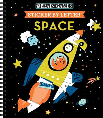 Brain Games - Sticker by Letter: Space by Publications International Ltd