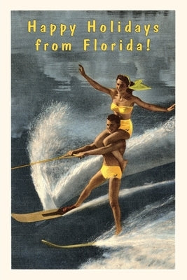 Vintage Journal Happy Holidays from Florida, Water Skiers by Found Image Press