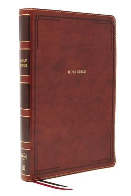 Nkjv, Thinline Bible, Giant Print, Leathersoft, Brown, Red Letter Edition, Comfort Print: Holy Bible, New King James Version by Thomas Nelson