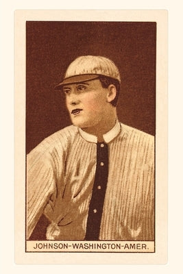 Vintage Journal Early Baseball Card, Johnson by Found Image Press