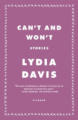 Can't and Won't: Stories by Davis, Lydia